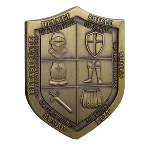 Retro-Ritter-Themenmünze aus Zinklegierung mit 3D-UV-Druck, Anpassbare Gedenkmünze mit Relief-Gravur und Mut-Prägung - Product Image 6