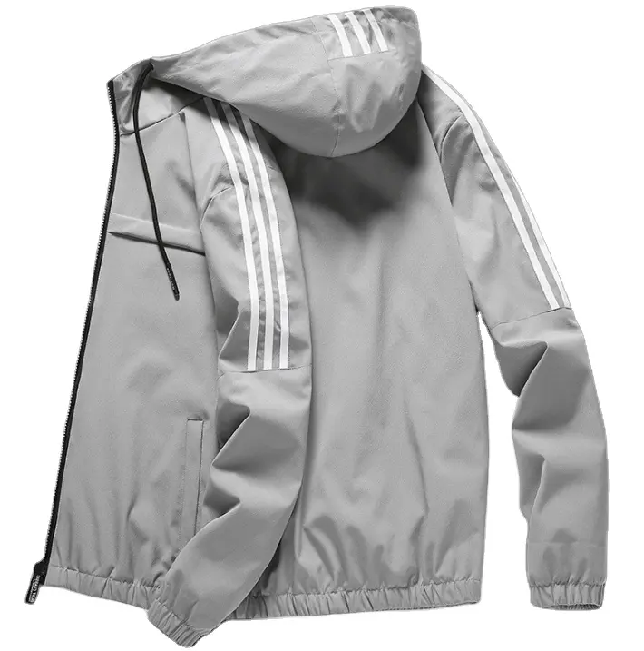 Nieuwe Trend Strip Jas Mannen Mode Plus Size Jas Street Wear Bomber Jassen