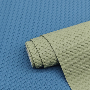 Tissu en cuir synthétique Rexine <span class=keywords><strong>PVC</strong></span>, gaufré, tricoté, imperméable, avec dos en tissu éponge, textile de maison, literie, tapis de voiture, meubles - Product Image 6