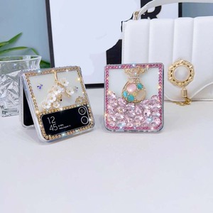 Mode paillettes plein bord diamant Bling fleur TPU PC pliant téléphone portable <span class=keywords><strong>coque</strong></span> arrière pour <span class=keywords><strong>Samsung</strong></span> <span class=keywords><strong>Galaxy</strong></span> <span class=keywords><strong>Z</strong></span> <span class=keywords><strong>Flip</strong></span> 3 4 <span class=keywords><strong>5</strong></span> 6 - Product Image 6