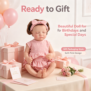 Muñeca <span class=keywords><strong>Reborn</strong></span> Realista <span class=keywords><strong>de</strong></span> 18 Pulgadas (45.72 cm) con <span class=keywords><strong>Cuerpo</strong></span> <span class=keywords><strong>de</strong></span> Vinilo Ponderado, Atuendos Surtidos, Juguete Personalizable, Regalo para Niños y Coleccionistas - Product Image 4