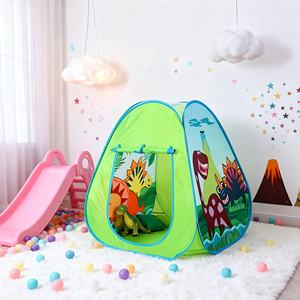 Tente de jeu pliable pour enfants, respirante, intérieure et extérieure, avec motifs de dinosaures et d'unicorns, tente <span class=keywords><strong>pop</strong></span>-up pour cadeau de Noël ou d'Halloween - Product Image 5
