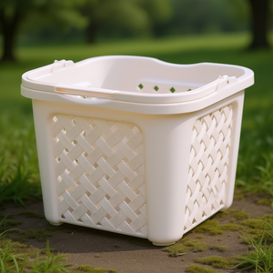 Cesta <b>plastica</b> con manico (38x38x31,5cm) ARIANNA Angora 8065448112 - Product Image 3
