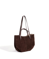 Sac à main en cuir de vachette suédé de style designer de luxe, polyvalent, grande capacité, sac à bandoulière pour affaires