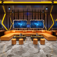 Ensembles de canapés de bar VIP en cuir en forme de L modernes pour l'extérieur, la maison, les bars, les discothèques, les salons, meubles écologiques et imperméables