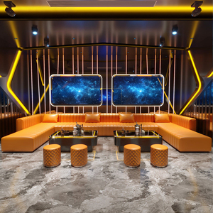 Set di Divani <span class=keywords><strong>VIP</strong></span> in Pelle a Forma di L per Bar all'Aperto, Casa, Discoteca, Lounge, Arredamento Ecologico e Impermeabile - Product Image 4