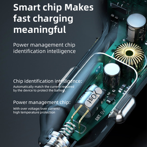 Chargeur de voiture multifonctionnel <span class=keywords><strong>3</strong></span> en 1 pour lecteur MP3, 1 port <span class=keywords><strong>USB</strong></span> et 1 câble de données de type C, transmission Fm, chargeur rapide - Product Image 5