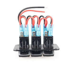 Weichuang Combination <b>Switch</b> Panel <b>12V</b> 24V DC Triple Rocker <b>Switch</b> For Car Rv Yacht Upgrade - Product Image 2