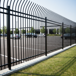 Valla y Puerta de Hierro Forjado de Diseño Moderno, Ornamental, Galvanizado en Caliente, Ecológico, a Prueba de Roedores - Product Image 1
