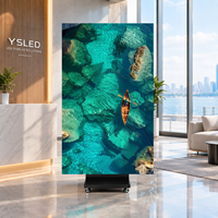 Afficheur LED pliable à trois volets P1.53, double face, portable, écran d'affichage numérique pliable, 3840Hz, affichage publicitaire mobile