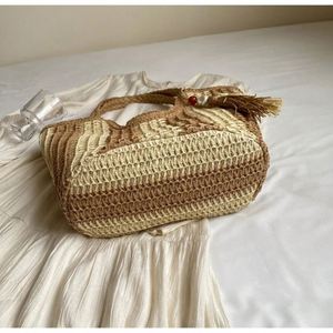 <span class=keywords><strong>Mini</strong></span> sac de plage en osier Createur Kurt Giger, sac de shopping mexicain, conteneur en paille bleu, poêle à baguette française - Product Image 6