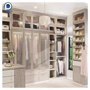 פרימה מודרנית ארון בגדים ריהוט מותאם אישית ריהוט עץ זוג הליכה בארון בגדים האחרונים לאחסון חדר שינה - Product Image 5