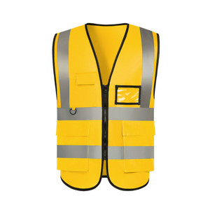 عالية الوضوح شعار مخصص الرجال عامل الأمن عمال البناء الصناعي مرحبا فيس العمل عاكس سترة السلامة - Product Image 5