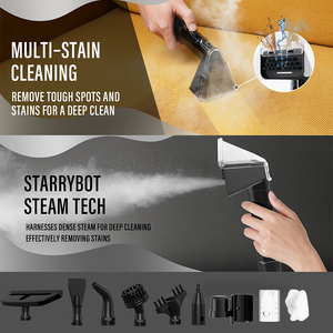 <span class=keywords><strong>Meilleur</strong></span> Nettoyeur Vapeur Professionnel Portable Multifonctionnel Humide/Sec pour Tapis et Canapés, Idéal pour la Maison - Product Image 3