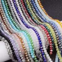 Perles de Verre à Facettes Rondelles de Cristal Hotselling, Perles Pneu 1/2/3/4/6/8/10/12mm à Prix Usine Abordable pour la Fabrication de Bijoux