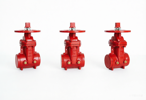 Genuine Heavy Duty 2-12 Inch Gate Valve Resilient Wedge NRS Gate Valve - Grooved End Ductile <b>Iron</b> Casting Steel Valve - Product Image 6