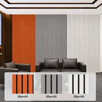 Panneau mural acoustique en bois composite épaissi, isolation phonique, design moderne 3D, NRC 0.9 pour chambre à coucher, home cinéma, salle de concert