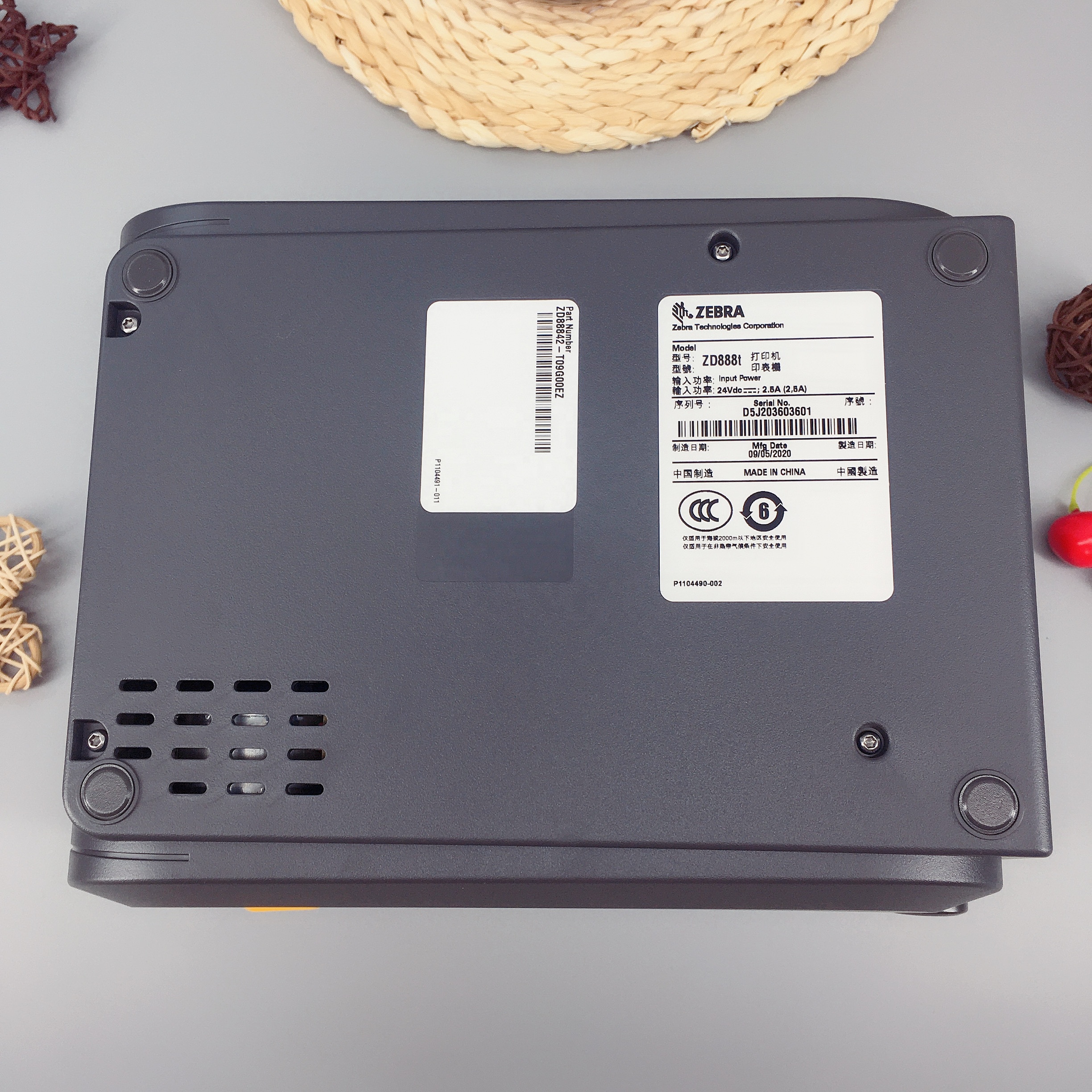 確認用ページ ZEBRAZD888TGT820サーマルデスクトップ産業用4インチ203dpi USB