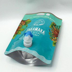 Bolsa a prueba de fugas con logotipo personalizado embalaje de aluminio resellable bolsa de pie con válvula para agua cerveza bebida - Product Image 3