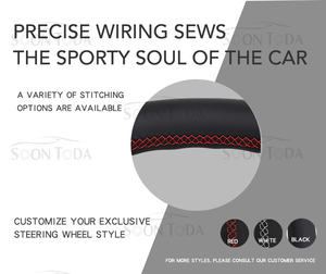 <span class=keywords><strong>พวงมาลัย</strong></span> SOON TODA สำหรับ Audi TT รุ่น MK1/MK2/MK3 แบบฐานแบน หุ้มหนัง <span class=keywords><strong>ขนาด</strong></span>กะทัดรัด สำหรับการขับขี่แบบสปอร์ต - Product Image 6