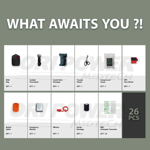 ORI-POWER Trousse de premiers secours de grande capacité pour le sauvetage, IFAK, trousse médicale Molle, sac à dos pour la voiture, les voyages, la randonnée, les activités de plein air - Product Image 3