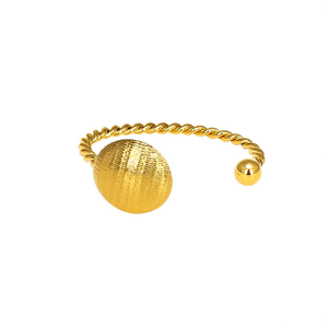 Fashion <b>Bangle</b> 316L Stainless Steel PVD Gold Plating Sustainable Resistant Bracelet <b>For</b> Women <b>Men</b> Jewelry Accessory - Product Image 2