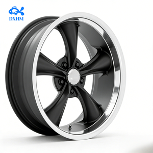 Juego de Llantas de Aleación Forjadas de 20, 21 y 22 Pulgadas, Color Negro Mate, <span class=keywords><strong>5</strong></span> Radios, 20x10J, 5x114.3, Borde Mecanizado, Diseño Cóncavo Profundo, para Autos Deportivos y Muscle Cars - Product Image 2