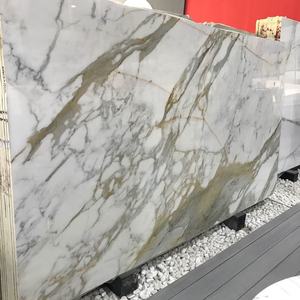 Losas de Mármol Blanco Calacatta Gold de Calacatta, Italia, con Vetas Doradas - Product Image 4