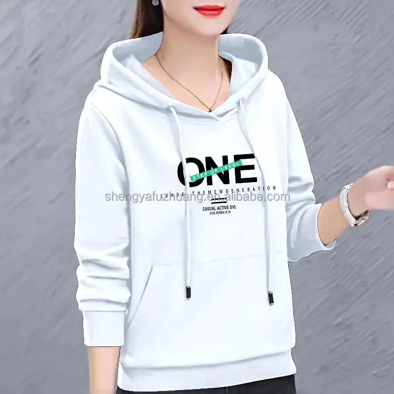 Wholesale Women's Sweater printing Hoodies Gym Fitness Plain fashion Oversized Hoodies Ladies Sweatshirts