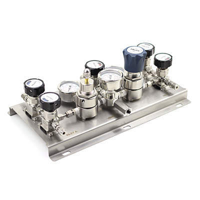 Single- Bank Gas Supply Gas Control Panels 316 Stainless Steel Regulator Gas Sampling System