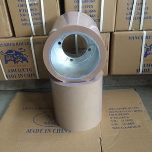 Dubbele Chita 10-inch landbouwmachines wielvelgen rijstontkorser rubberen roller aluminium kern gietijzer 25mm oogstmachines - Product Image 2