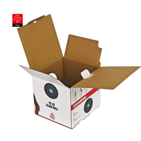 Muestra Gratuita de Caja de Cartón Corrugado de Diferentes Tamaños, Caja de Embalaje de Papel Impreso a Color para Pelota Slam de 10 lb