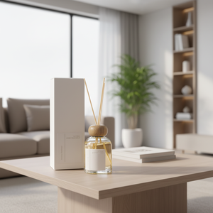 Aikun 200ml 150ml Minimalist Home Fragrance Reed <b>Diffuser</b> Glass <b>Bottle</b> Air Freshening Gift Box for Home Office with Reed Stick - Product Image 1