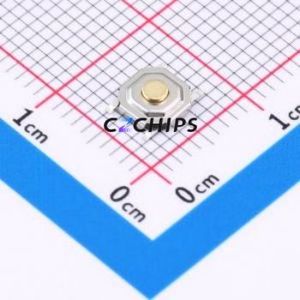 G4B163412 Tactile <b>Switch</b> SMD-4P,5.2x5.2mm <b>Switch</b> Single Pole Single Throw Round Button 2.6N 5.2mm - Product Image 1