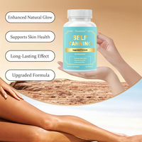 Capsules Autobronzantes Véganes OEM à Marque Blanche Multi L-Tyrosine Lycopène Extrait de Pépins de Raisin Complément Alimentaire Soin de la Peau