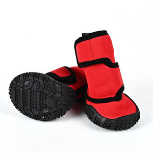 Vente en gros de 4 protège-pattes imperméables pour chiots, chaussures pour chiens de taille moyenne à grande, chaussons de randonnée antidérapants et respirants pour chiens - Product Image 2