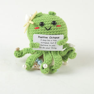 Gehäkeltes Niedliches Positives Mais-Kartoffel-Oktopus Amigurumi Emotionales Stützspielzeug Neujahrs-Ornamente Schlüsselanhänger Charm - Product Image 2