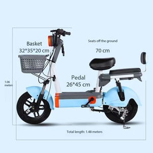 Adorable <span class=keywords><strong>Bicicleta</strong></span> Eléctrica Estilo Burbuja de 48V y 14 Pulgadas, <span class=keywords><strong>Bicicleta</strong></span> Eléctrica Familiar para el Transporte Escolar, Moderna <span class=keywords><strong>Bicicleta</strong></span> Urbana de Dos Plazas - Product Image 6