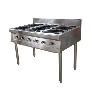 Free Standing Ristorante In Acciaio Inox Stufa A Gas Bruciatore di 3 - Product Image 5