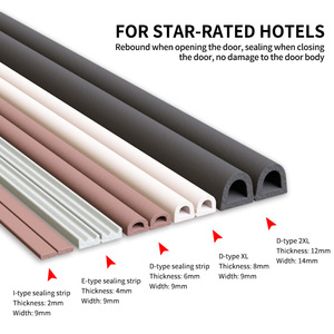 Guarnizione della porta di spogliatura del tempo autoadesiva guarnizione della porta della striscia di tenuta in Silicone per <span class=keywords><strong>porte</strong></span> di Windows - Product Image 4