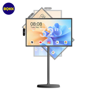 BQKK Custom 27 pulgadas Normal Led pantalla Android monitores portátil Smart Tv con cámara interactiva Smart Tv