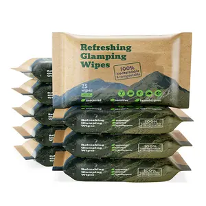 Biokleen 25ct Lingettes biodégradables en bambou de qualité supérieure <span class=keywords><strong>pour</strong></span> <span class=keywords><strong>le</strong></span> camping Lingettes nettoyantes <span class=keywords><strong>pour</strong></span> <span class=keywords><strong>le</strong></span> <span class=keywords><strong>corps</strong></span> <span class=keywords><strong>pour</strong></span> <span class=keywords><strong>le</strong></span> camping - Product Image 1