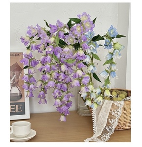 Fiori Artificiali a Forma di <span class=keywords><strong>Campanula</strong></span> Rosa, Decorazioni a Cascata per Centrotavola per Eventi - Product Image 5