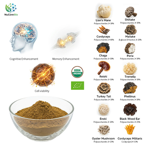 Extracto <span class=keywords><strong>de</strong></span> Hongo Melena <span class=keywords><strong>de</strong></span> León Orgánico USDA EU, Cola <span class=keywords><strong>de</strong></span> Pavo, Complejo <span class=keywords><strong>de</strong></span> 14 Tipos <span class=keywords><strong>de</strong></span> Hongos en Polvo, Extracto Hidratado, Proteína Alimentaria, Vitamina, Luteína - Product Image 1