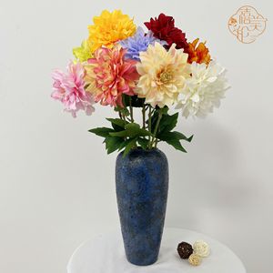 Bunga <span class=keywords><strong>Dahlia</strong></span> Belanda Tunggal dari Sutra Buatan Tangan untuk Pernikahan, Tahun Baru Imlek, Properti Foto & Dekorasi Rumah-Gaya Modern Tersedia Grosir - Product Image 2