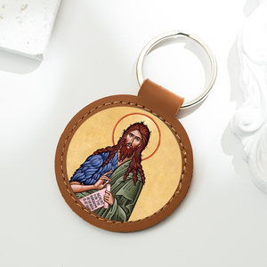 Giveluck người đàn ông của thép không gỉ 18K mạ vàng chính thống tôn giáo St. John baptist byzantine biểu tượng Mặt dây chuyền Christ huy chương tinh thần - Product Image 6