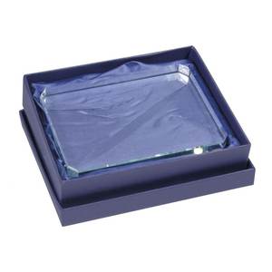 Fermalibro in Vetro Trasparente Rettangolare 90x120x19 mm Accessorio per Scrivania da Ufficio - Product Image 3