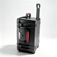 Valise de transport robuste en plastique ABS moulé par injection pour équipement et outils, avec mousse découpable à l'intérieur, support OEM