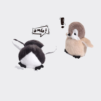 Peluche pingouin brodée super mignonne, vente chaude, personnalisable, en gros, matériau ultra doux pour le soulagement du stress et les cadeaux de relaxation