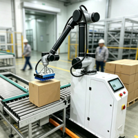 Machine de palettisation robotisée automatique pour les sacs d'aliments pour animaux, les cartons, les fûts, les bouteilles, les blocs, ligne d'empilage
